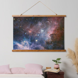 Tapisserie Suspendue Télescope Nebula Hubble Carina Rouge et Bleu