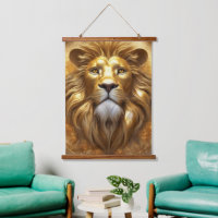 Tête de lion doré superbe