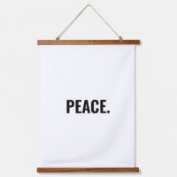 Texte blanc et noir minimaliste anti-guerre
