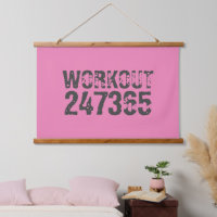 Texte usé et rayé Workout 247365 rose