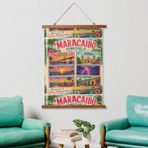 Tapisserie Suspendue Timbre Venezuela Maracaibo État Zulia Tropical Tr