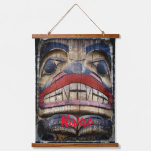 Tapisserie Suspendue Tonnerre à visage totem