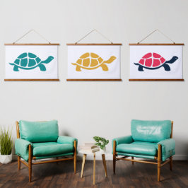 Tapisserie Suspendue Tortue multicolore