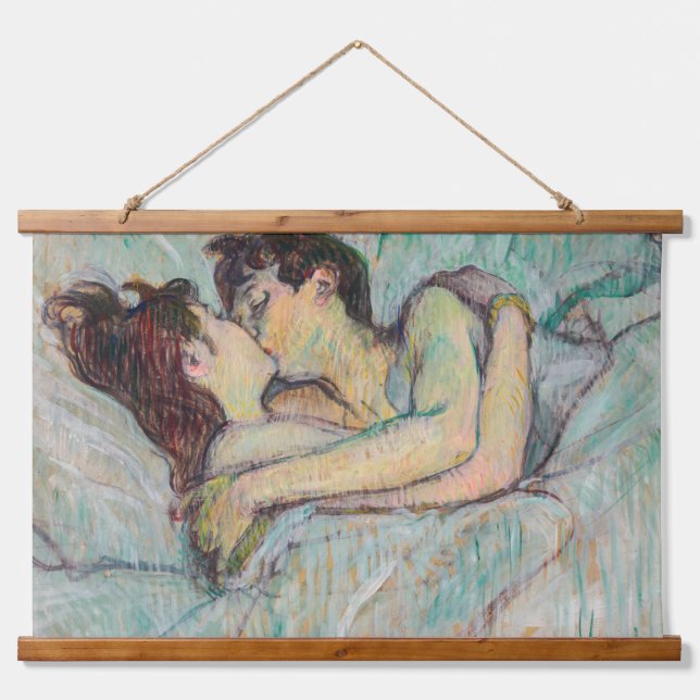 Tapisserie Suspendue Toulouse-Lautrec - En Lit, Baiser (Devant)