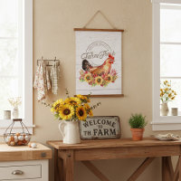 Tournesols et poulet de ferme frais  