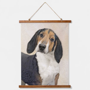 Tapisserie Suspendue Treeing Walker Coonhound Peinture - Art original