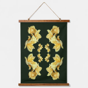 Tapisserie Suspendue Trio rose jaune Abstrait
