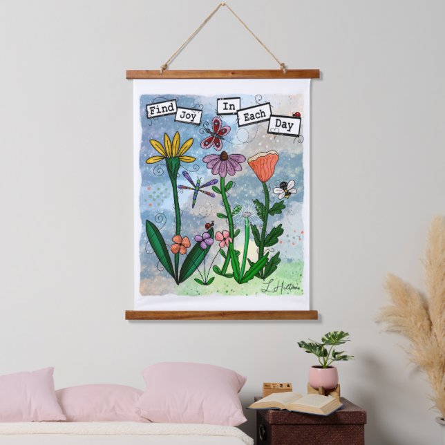 Tapisserie Suspendue Trouvez la joie dans le jour | Art (Chambre à coucher)