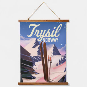 Tapisserie Suspendue Trysil Norvège ski