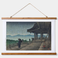 ukiyoe [hasui] C19 Temple Kiyomizu en pluie
