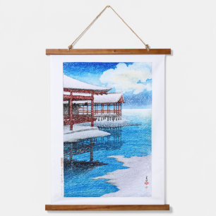 Tapisserie Suspendue ukiyoe [hasui] C26 Neige à Miyajima