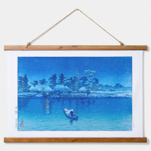 Tapisserie Suspendue Ukiyoe - hasui - No.21 Le Village d'Ushibori -