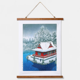 Tapisserie Suspendue Ukiyoe - hasui - No.26 Neige au parc Inokashira -