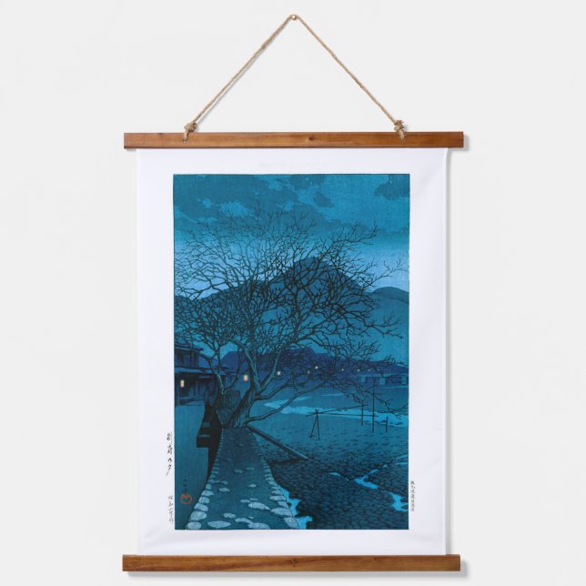 Tapisserie Suspendue ukiyoe - hasui - No.33 Soirée à Beppu - (Recto)