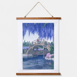 Tapisserie Suspendue ukiyoe - hasui - No.34 Wisteria à Kameido -