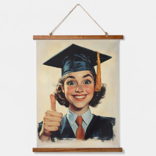 Tapisserie Suspendue Un bon diplômé donne un coup de pouce