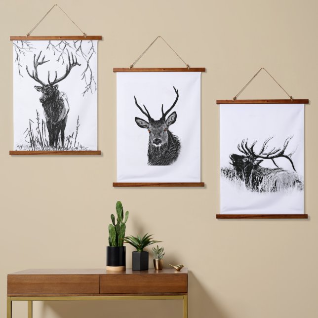 Tapisserie Suspendue Ungulati (Asymétrique)