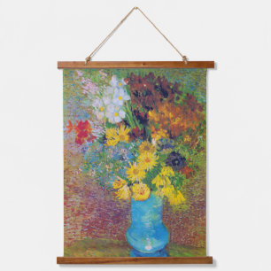 Tapisserie Suspendue Vase avec marguerites et anémones, Van Gogh