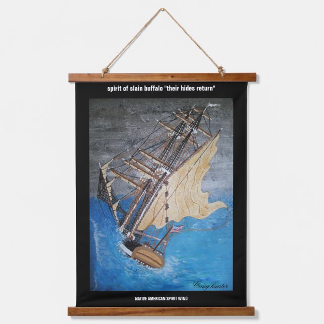 Tapisserie Suspendue Vent d'esprit amérindien (Recto)