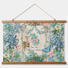 Tapisserie Suspendue Victorian Forget=Me-Not Mother's Day Collage