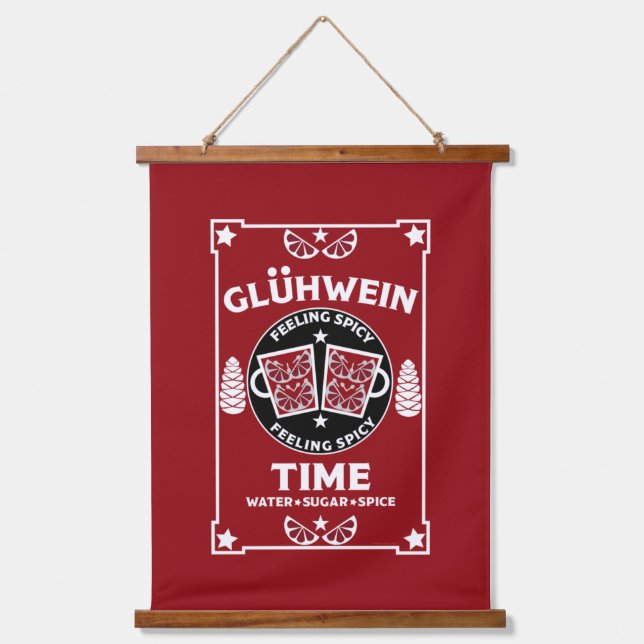 Tapisserie Suspendue Vin rouge de Noël Multined Glühwein (Recto)