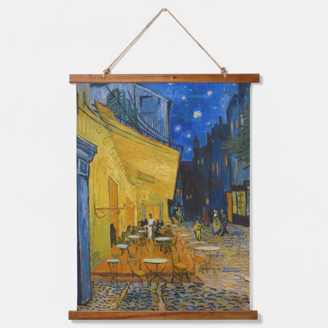 Tapisserie Suspendue Vincent van Gogh - Café Terrasse en soirée (Recto)