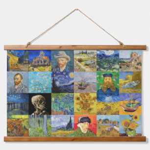 Tapisserie Suspendue Vincent van Gogh - chefs-d'oeuvre Mosaic Patchwork