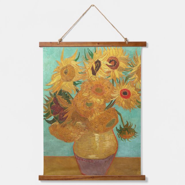 Tapisserie Suspendue Vincent Van Gogh Douze Tournesols Dans Un Vase (Recto)