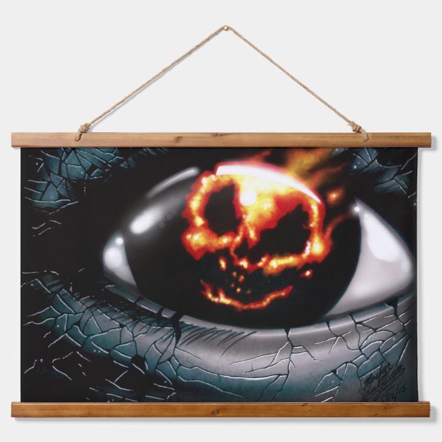 Tapisserie Suspendue "Vision incendie" (Devant)