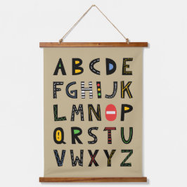 Tapisserie Suspendue Voitures Alphabet Nursery Salle Enfants
