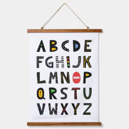 Tapisserie Suspendue Voitures Alphabet Nursery Salle Enfants