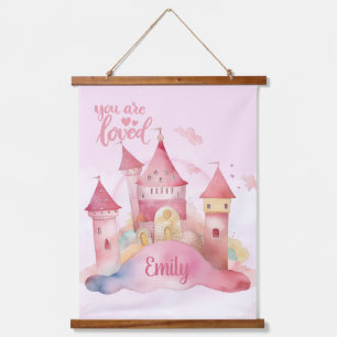 Tapisserie Suspendue Vous êtes Loved Palace Pink Cloud personnalisable