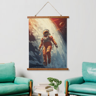 Tapisserie Suspendue Voyage spatial Astronaut