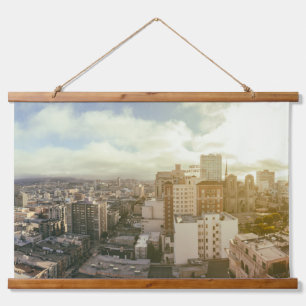 Tapisserie Suspendue Vue aérienne de San Francisco Urban Cityscape