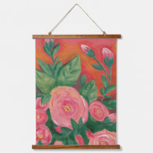 Warm and Rosey hanging