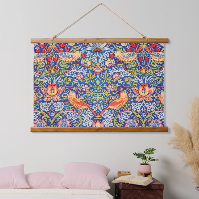 Tapisserie Suspendue William Morris Fraise voleur célèbre tableau (Chambre à coucher)