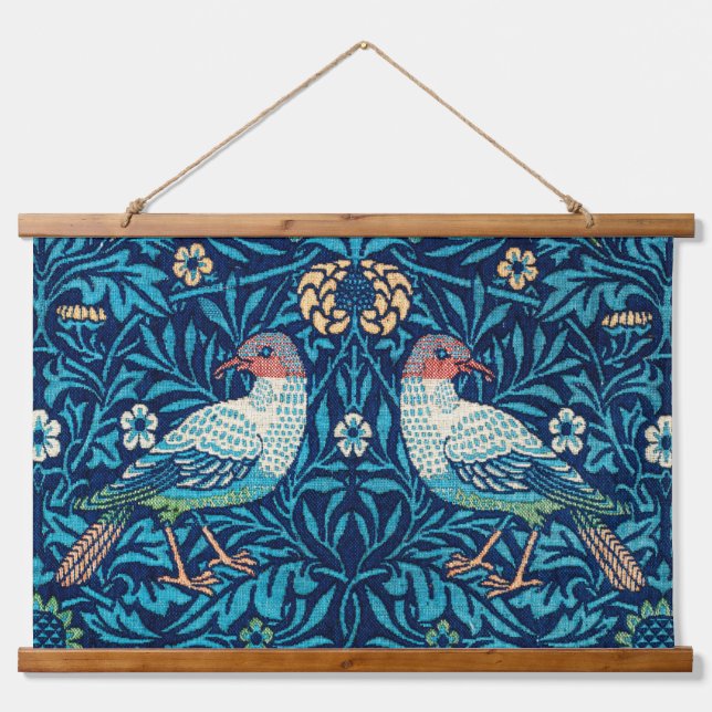 Tapisserie Suspendue William Morris, Oiseaux et Fleurs (Devant)