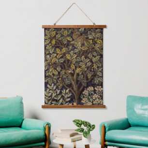 Tapisserie Suspendue William Morris - Pheasant Bird Tree Botanical