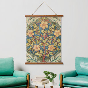 Tapisserie Suspendue William Morris Rose Wreath Cushion Couverture clas
