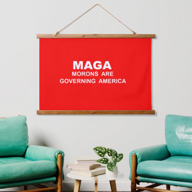 Tapisserie Suspendue Wood Topped Wall Tapestry (Salon)