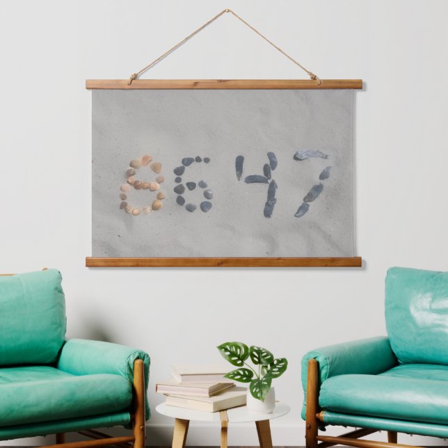 Tapisserie Suspendue Wood Topped Wall Tapestry (Salon)