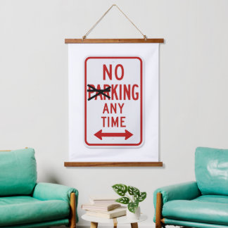 Tapisserie Suspendue Wood Topped Wall Tapestry
