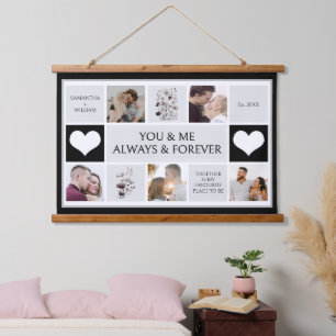 Tapisserie Suspendue You and Me Always & Forever Photo Collage