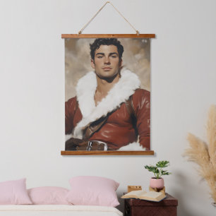 Tapisserie Suspendue Young Père Noël - Dashing Portrait du passé de Noë