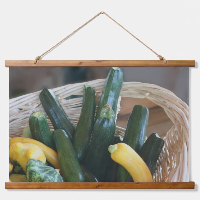 Tapisserie Suspendue Zucchini Summer Squash Gourds Légumes (Devant)
