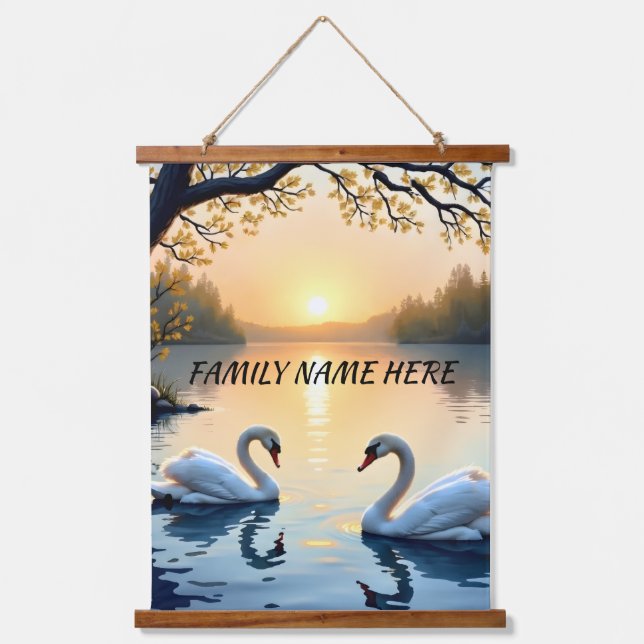 Tapisserie Swan Couple (Recto)