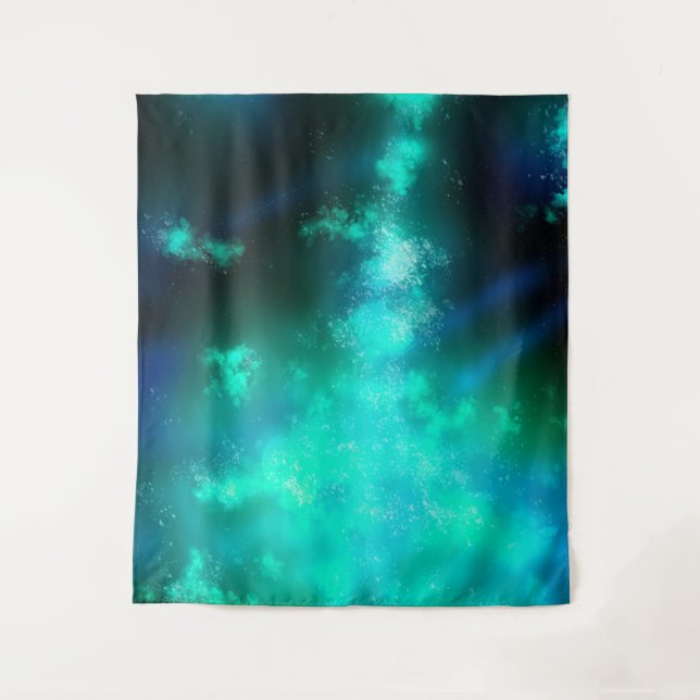 Tapisserie verte Night Sky Emerald (Devant)