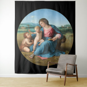 Tapisserie vierge et enfant