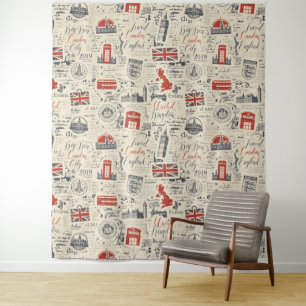 Tapisserie vintage de Londres
