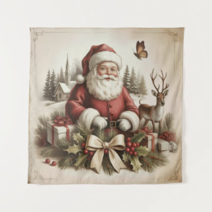 Tapisserie vintage Santa